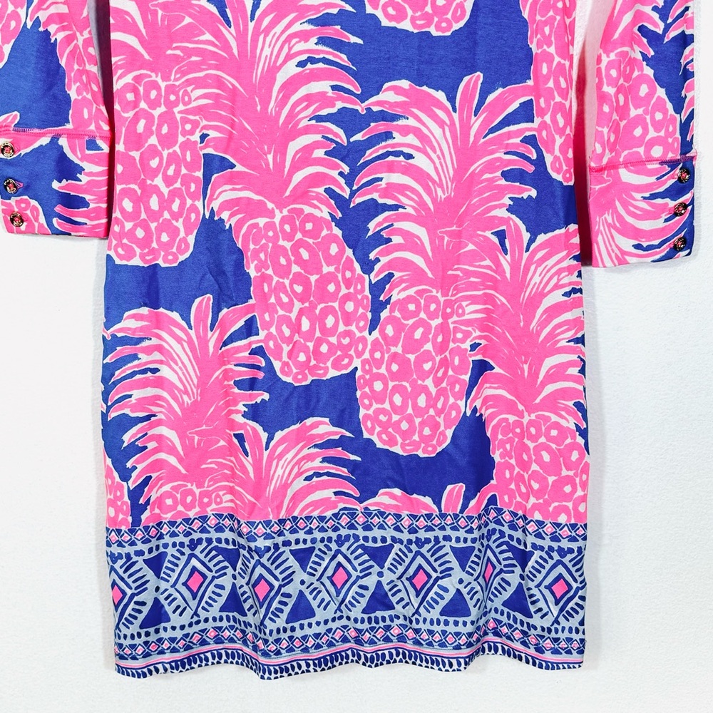 NWT Lilly Pulitzer UPF50+ Tropical Pineapple Summer Resort Dress Sz XXS - Picture 6 of 13